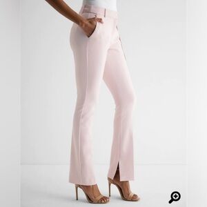 Express Pink Editor Mid Rise Skyscraper Pants